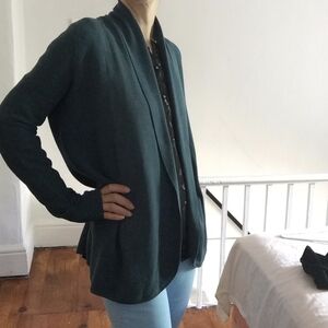 Stylish Teal Open Cardigan